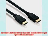 HDMI Kabel Stecker A -Stecker A (schwarz) von PerfectHD - 20 Meter - 2 St?ck