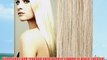 GoGoDiva Clip in Hair Extensions 100% Human Remy Hair #60 Lightest Blonde colour 18 inches