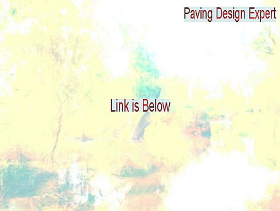 Paving Design Expert Full Download - Instant Download 2015