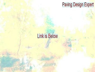 Paving Design Expert Full Download - Instant Download 2015