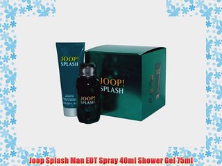 Joop Splash Man EDT Spray 40ml Shower Gel 75ml