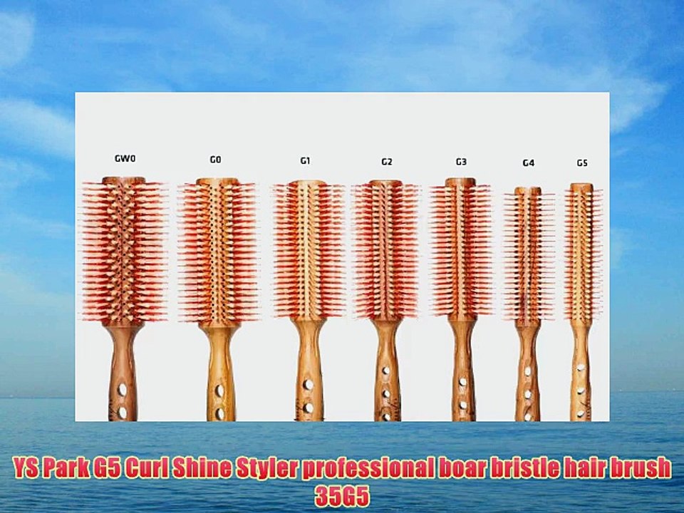 YS Park G5 Curl Shine Styler professional boar bristle hair brush 35G5