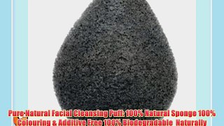 100% Natural Fiber Konjac Bamboo Charcoal Facial Sponge Puff