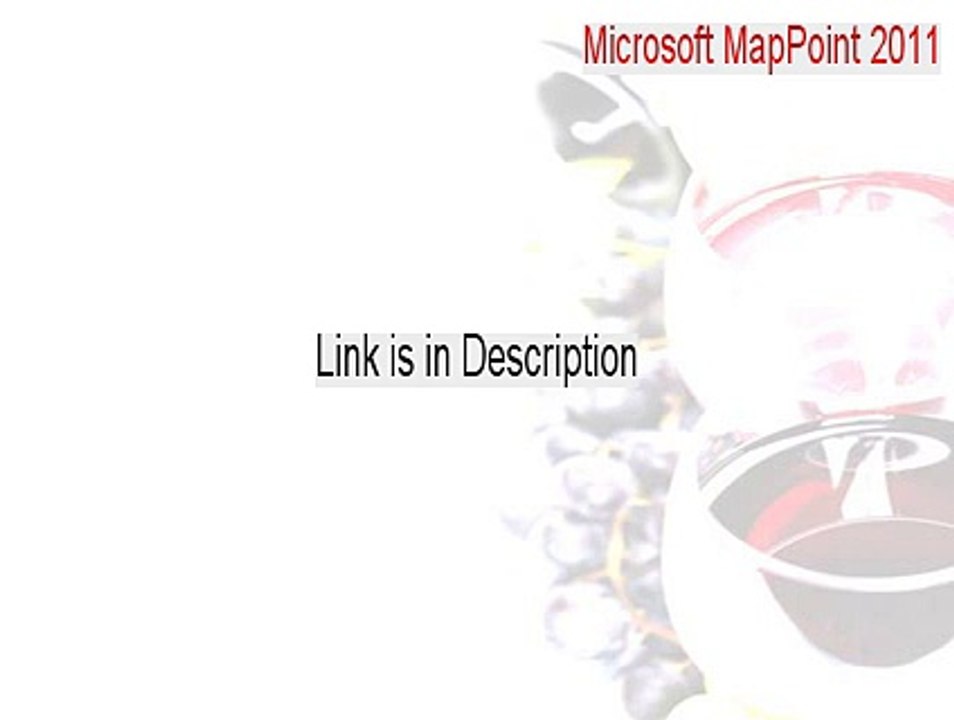 Microsoft MapPoint 2011 Download Free - Instant Download 2015