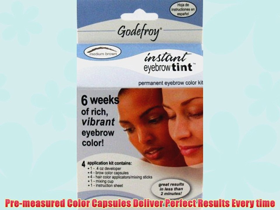 Godefroy Instant Eyebrow Tint Medium Brown (3-Pack)