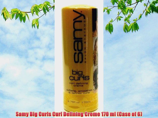Samy Big Curls Curl Defining Creme 170 Ml Case Of 6 Video
