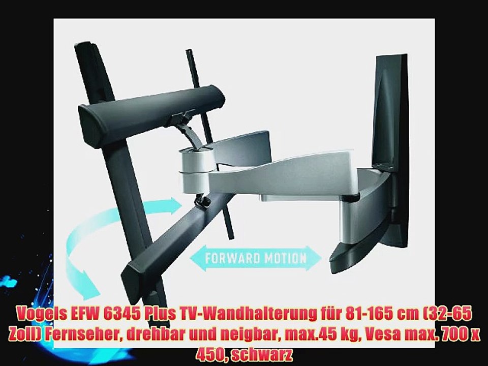 Vogels EFW 6345 Plus TV-Wandhalterung f?r 81-165 cm (32-65 Zoll) Fernseher drehbar und neigbar