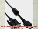 10er Set HDMI-DVI Adapterkabel 19pol Stecker auf 18 1 Stecker mit Ferrit 18m