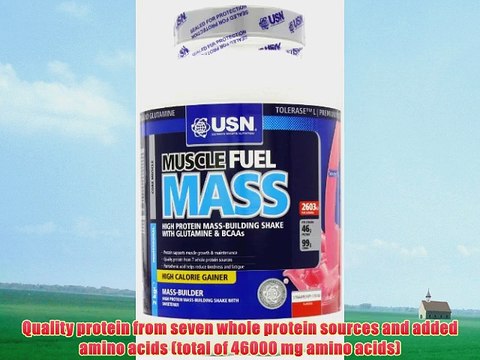 USN Muscle Fuel Mass Muscle and Mass Gain Shake Powder Strawberry - 2 kg