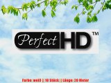 PerfectHD HDMI Kabel Stecker A -Stecker A (wei?) mit Ethernet - 20 Meter - 10 St?ck