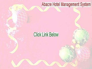 Abacre Hotel Management System Key Gen (Legit Download)