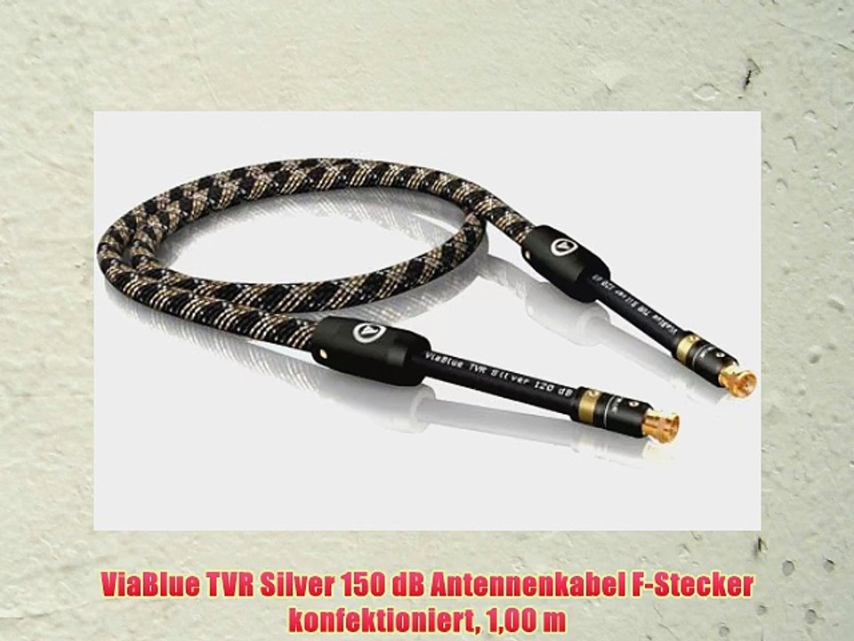 ViaBlue TVR Silver 150 dB Antennenkabel F-Stecker konfektioniert 100 m