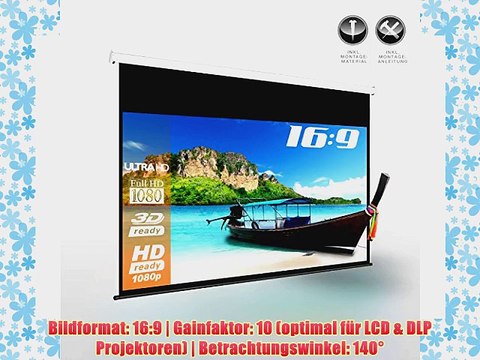 eSmart Germany Motor Leinwand MIMOTO | Gesamtbreite 328cm | Darstellungsfl?che 295cm x 165cm