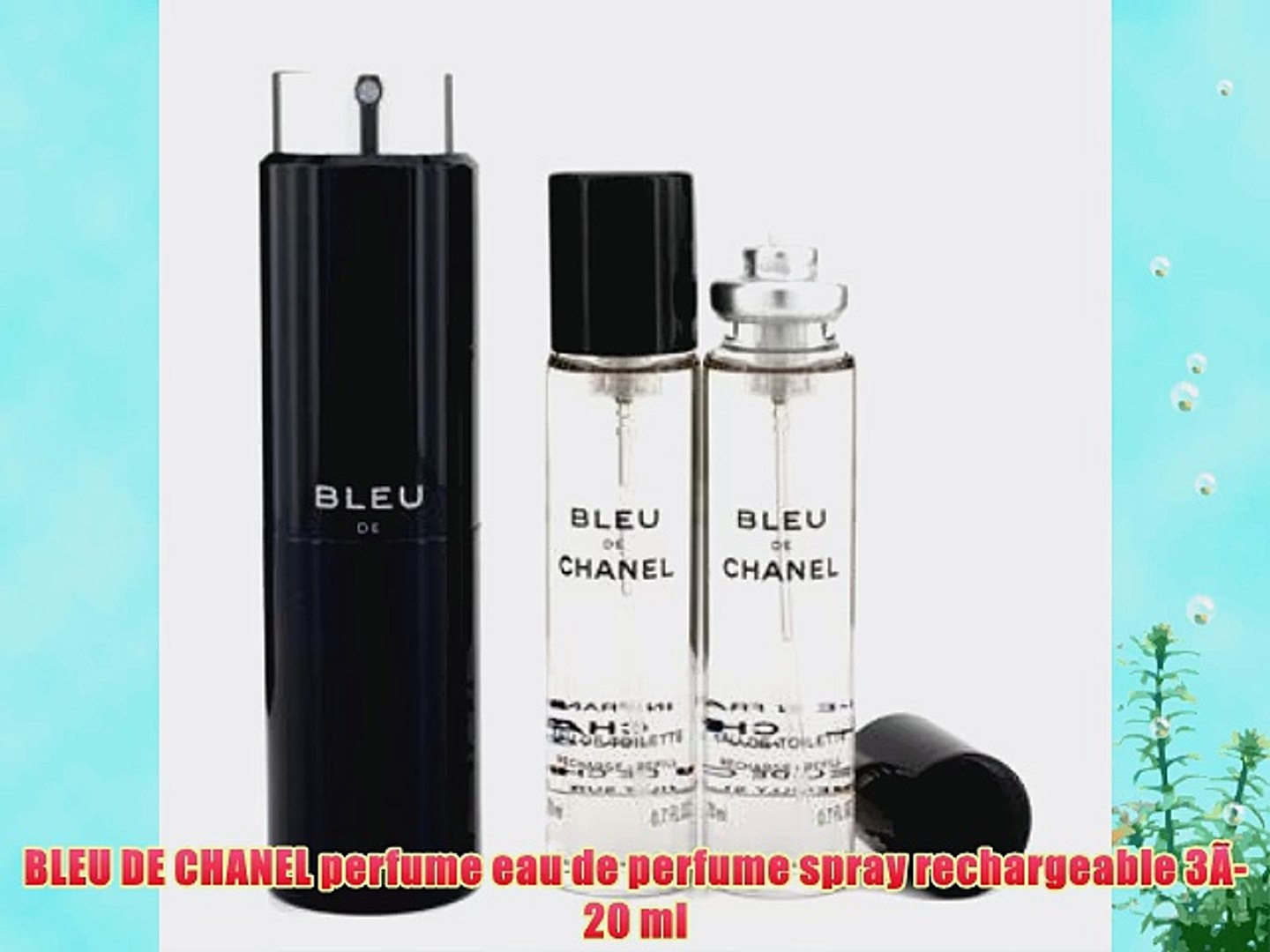 BLEU DE CHANEL perfume eau de perfume spray rechargeable 3?-20 ml