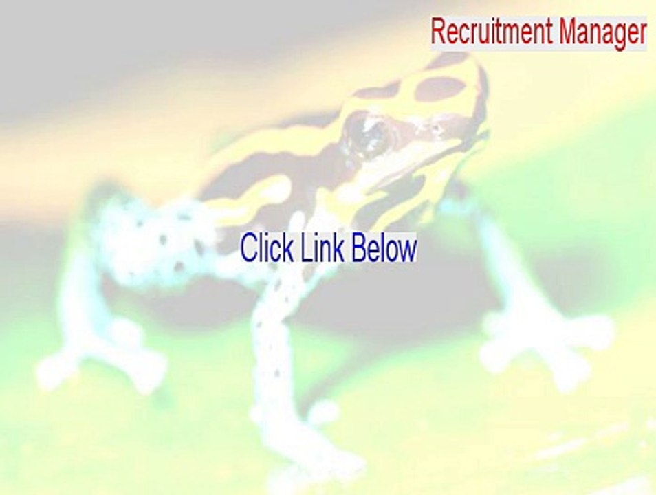 Recruitment Manager Download Free - Free Download