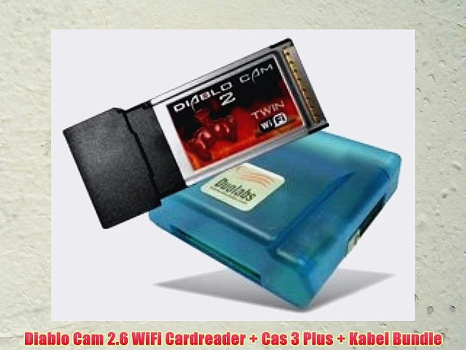 Diablo Cam 2.6 WiFi Cardreader   Cas 3 Plus   Kabel Bundle