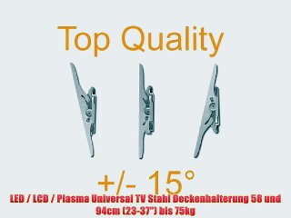LED / LCD / Plasma Universal TV Stahl Deckenhalterung 58 und 94cm (23-37) bis 75kg