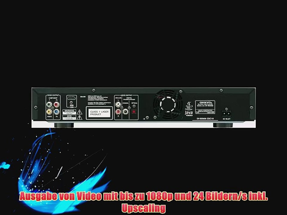 Onkyo DV BD 606 B BluRay Player (Upscaling 1080p HDMI Progressive Scan) schwarz