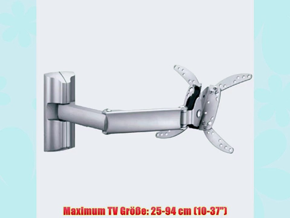 Barkan LCD TV Wandhalterung bis 94cm (37) mit 4fach Gelenk silber