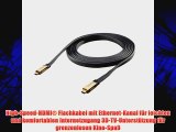Oehlbach XXL? Black Connect 220  High-Speed-HDMI?-Flachkabel mit Ethernet  schwarz  2.20 m
