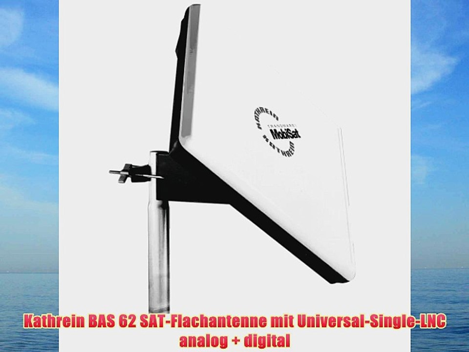 Kathrein BAS 62 SAT-Flachantenne mit Universal-Single-LNC analog   digital
