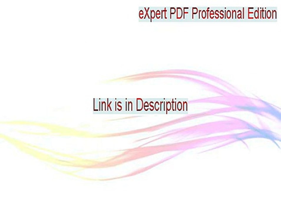 eXpert PDF Professional Edition Full Download [Download Now 2015]