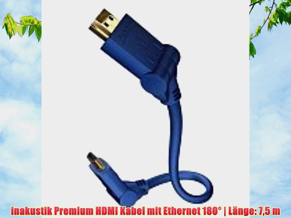 inakustik Premium HDMI Kabel mit Ethernet 180? | L?nge: 75 m