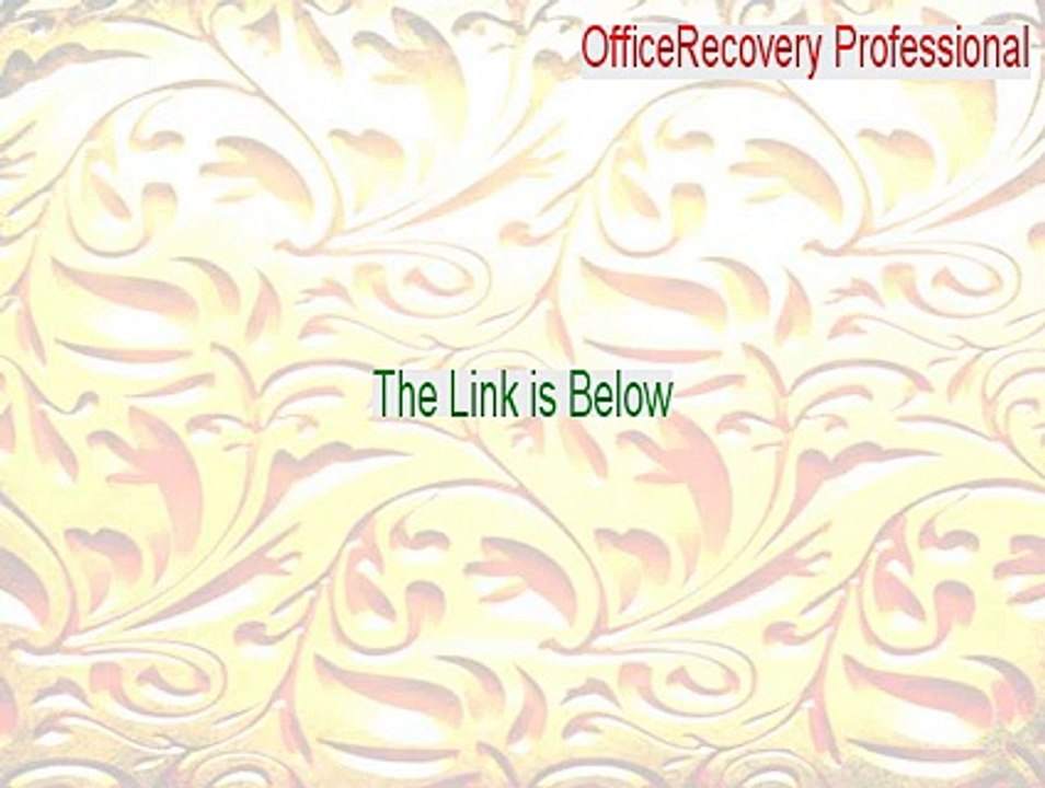 OfficeRecovery Professional Full Download - Download Here 2015