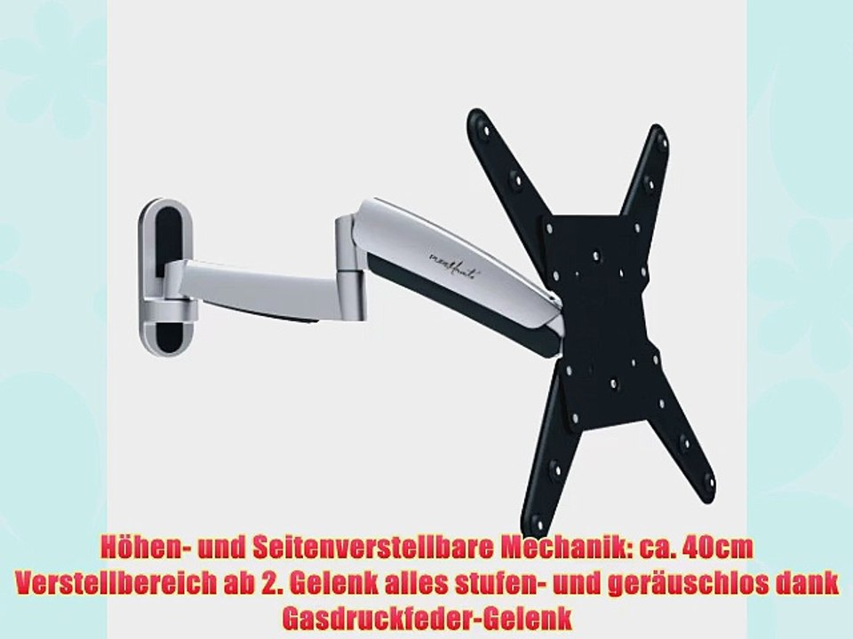 PureMounts TV Wandhalterung PM-Move-52B - Flach vollbeweglich neigbar schwenkbar h?henverstellbar