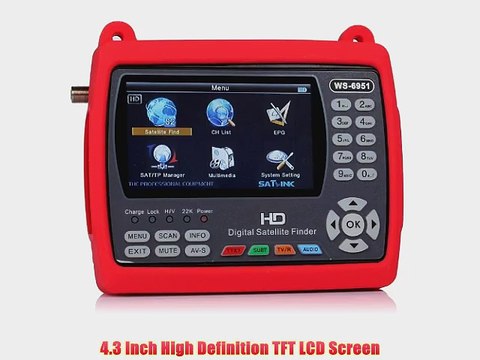Satlink WS-6951 DVB-S2 WITH MPEG-2/MPEG4 Satellite Signal Finder Meter EU
