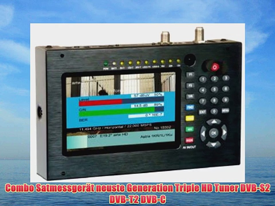 Combo Satfinder DVBS2 DVBT2 DVBC HDTV Mpeg4 H.264 HDMI USB