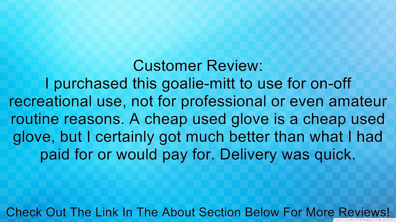 VIC Pro Gm505 Goalie Glove - Adult Size - Very Good Condition Review