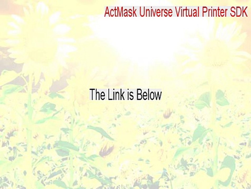 ActMask Universe Virtual Printer SDK Full Download [Instant Download]