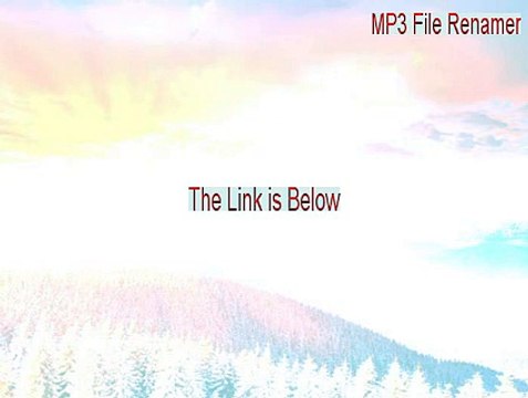 MP3 File Renamer Free Download - Legit Download 2015