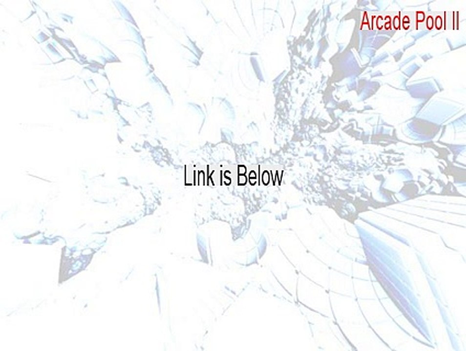 Arcade Pool II Full Download (Free Download 2015)