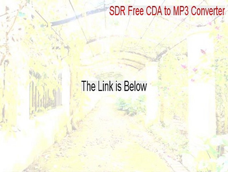 SDR Free CDA to MP3 Converter Serial (Instant Download 2015)
