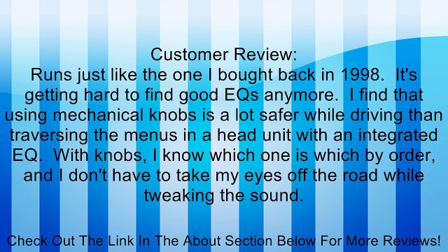 EQ1000 - Eclipse 6 Band 1/2 DIN Equalizer/Crossover Review