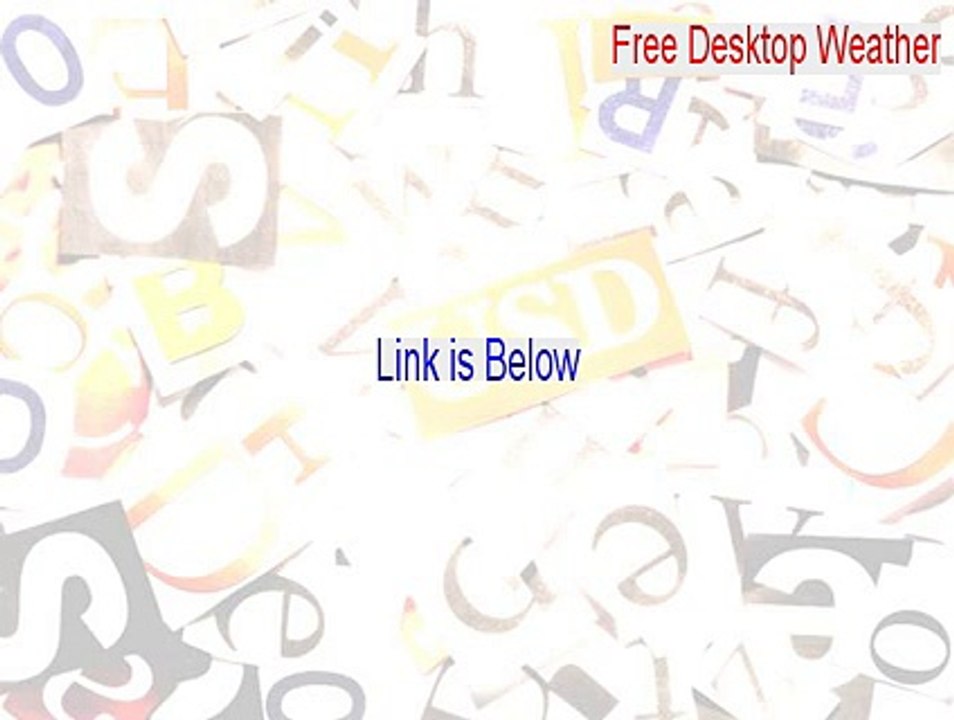 Free Desktop Weather Full Download [Instant Download]