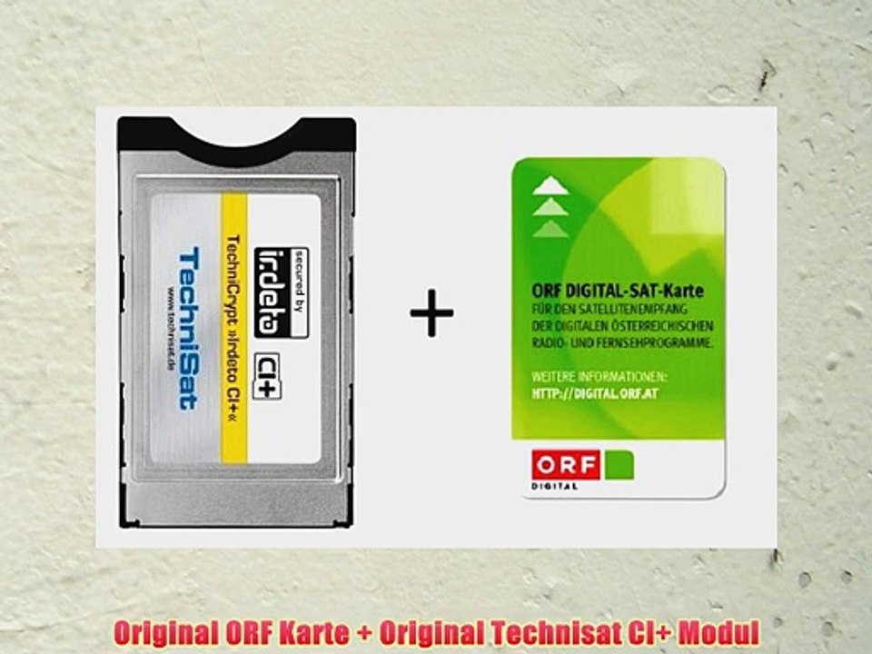 Technisat ci  ci plus irdeto modul inkl. neuer orf hd karte