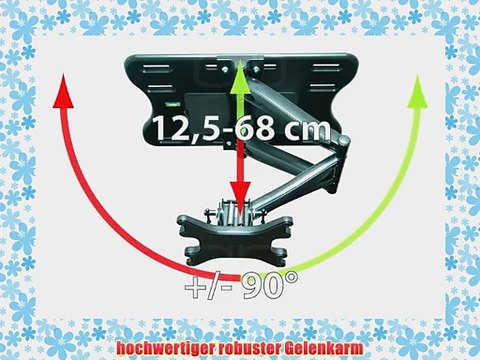 TV Wandhalterung quipma 804 f?r 26-46 Zoll bis Vesa 400 x 400 max.45 kg schwarz