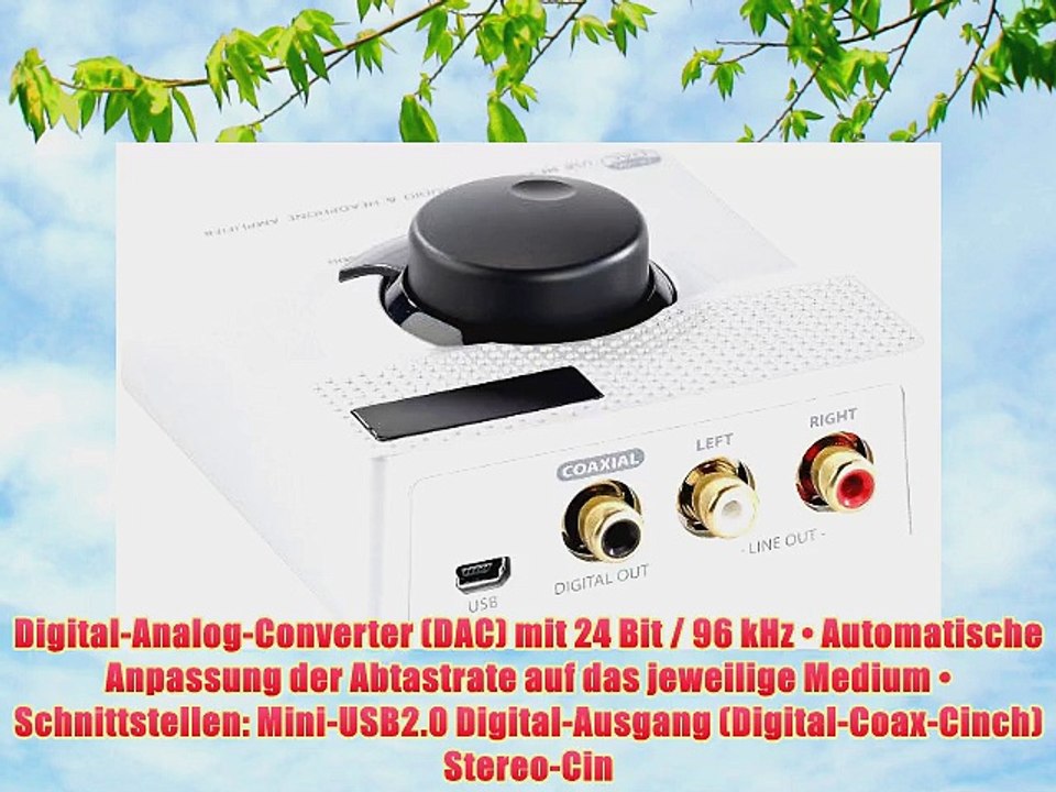 Auvisio Premium-D/A-Wandler und USB-Soundkarte Koaxial-Ausgang 96 kH