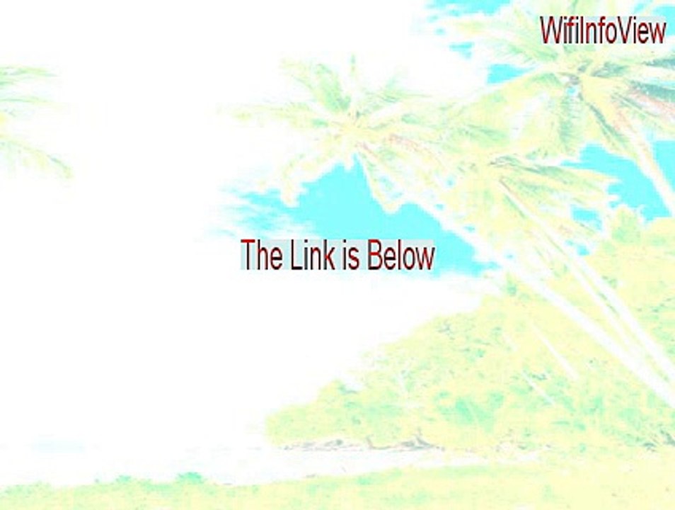 WifiInfoView Cracked (wifiinfoview safe 2015)
