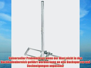 Hama Universal-Dachsparrenmasthalter f?r SAT-Anlagen feuerverzinkt
