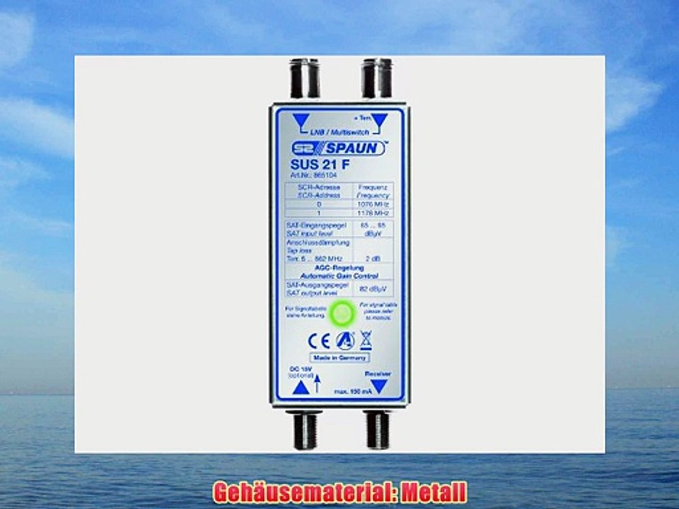 Spaun SUS 21 F SAT-UNiSEqC Multischalter
