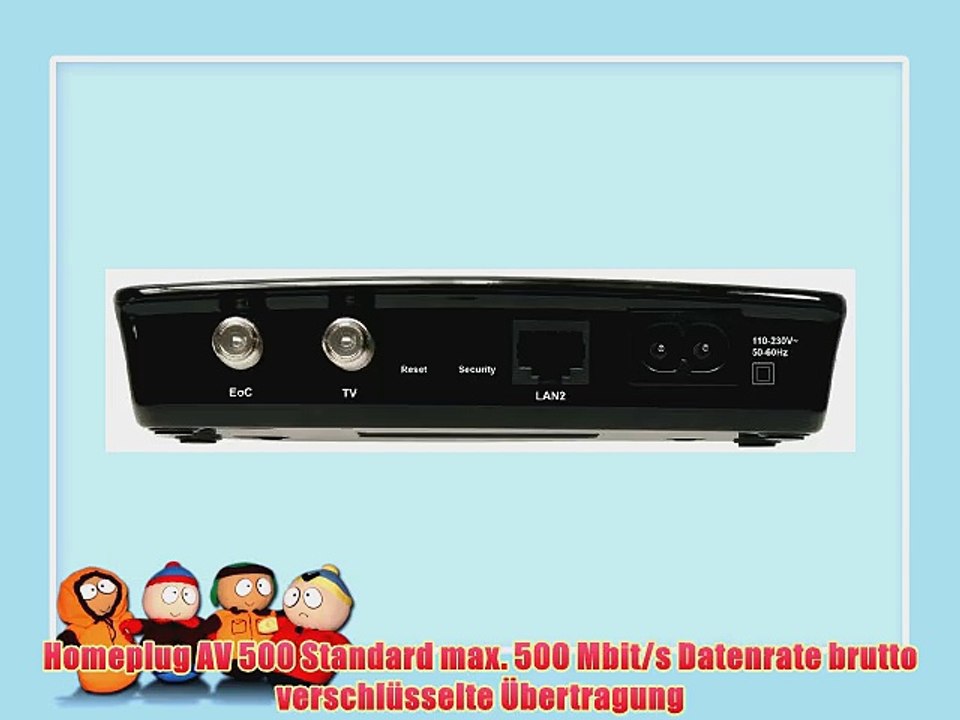 Axing EOC 1-00 Etherner over Coax Starter-Set (500Mbps 2-er St?ck)