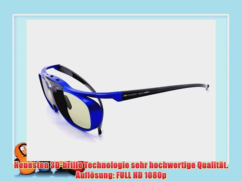 Cinemax - 2x 3D Brille DLP-Link Hi-Shock Aktive serie mit 2 Ladeger?ten - Kompatibel nur mit