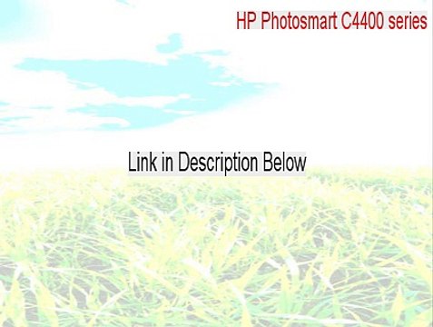 HP Photosmart C4400 series Download Free (Free Download)