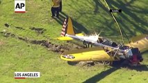 Harrison Ford Crash Lands Small Plane