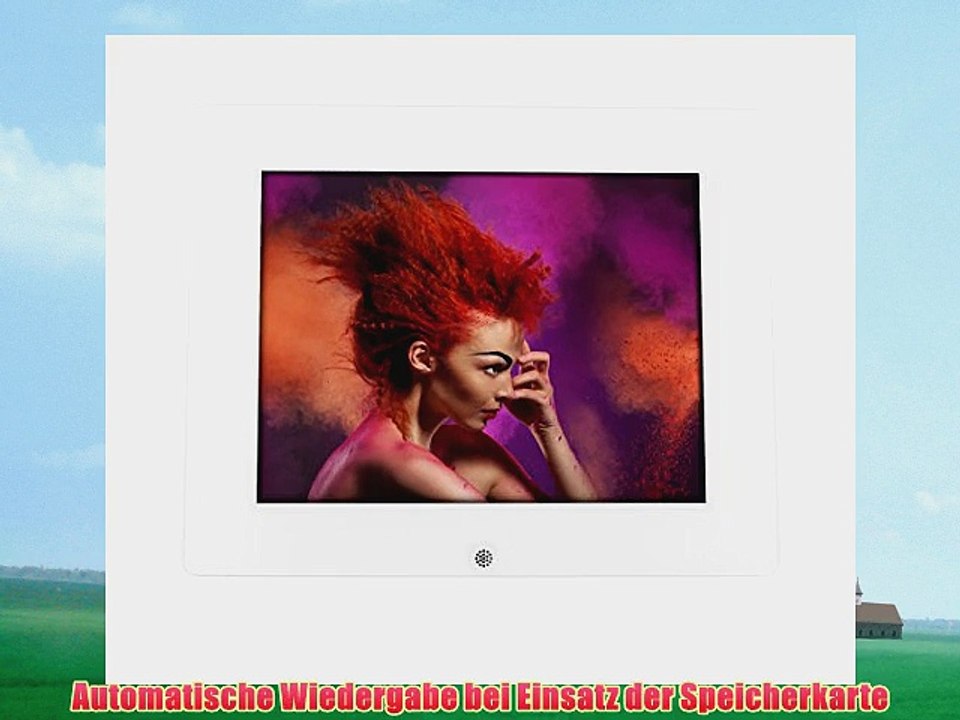 Rollei Pissarro DPF-80 digitaler HD Bilderrahmen mit Fernbedienung 8 Zoll - 1024 x 768 - Wei?