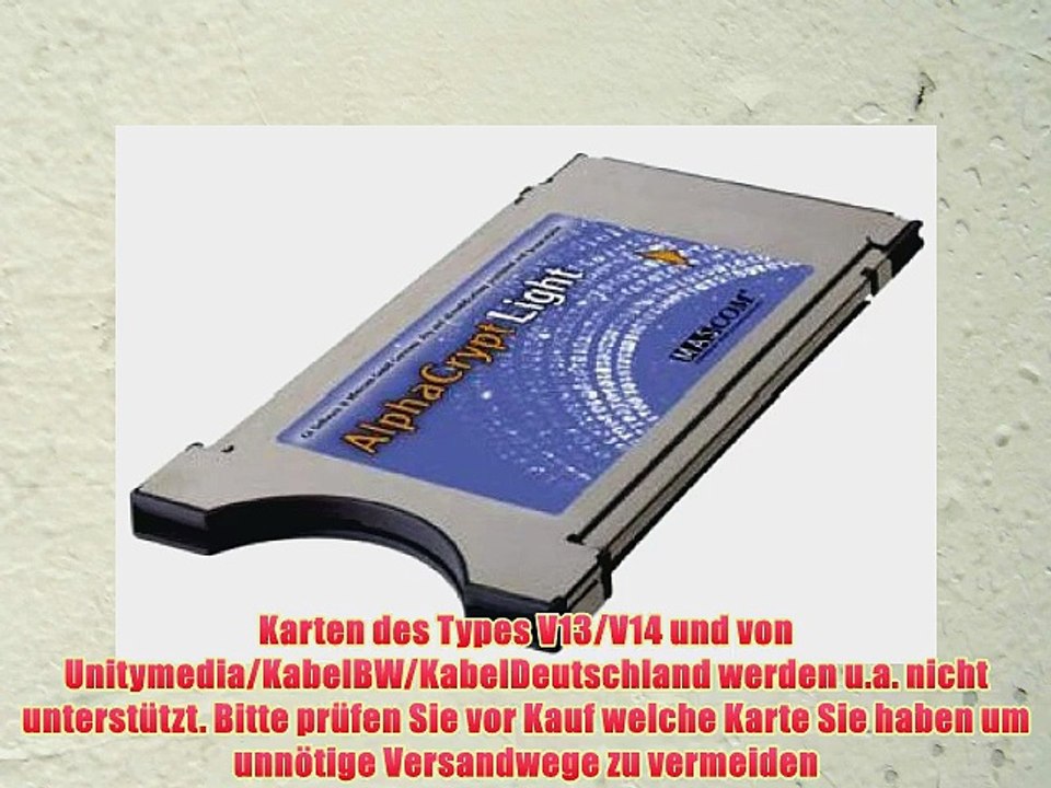 AlphaCrypt Light CI Modul zum Empfang von verschl?sselten Kabel- und Satelliten-Programmen
